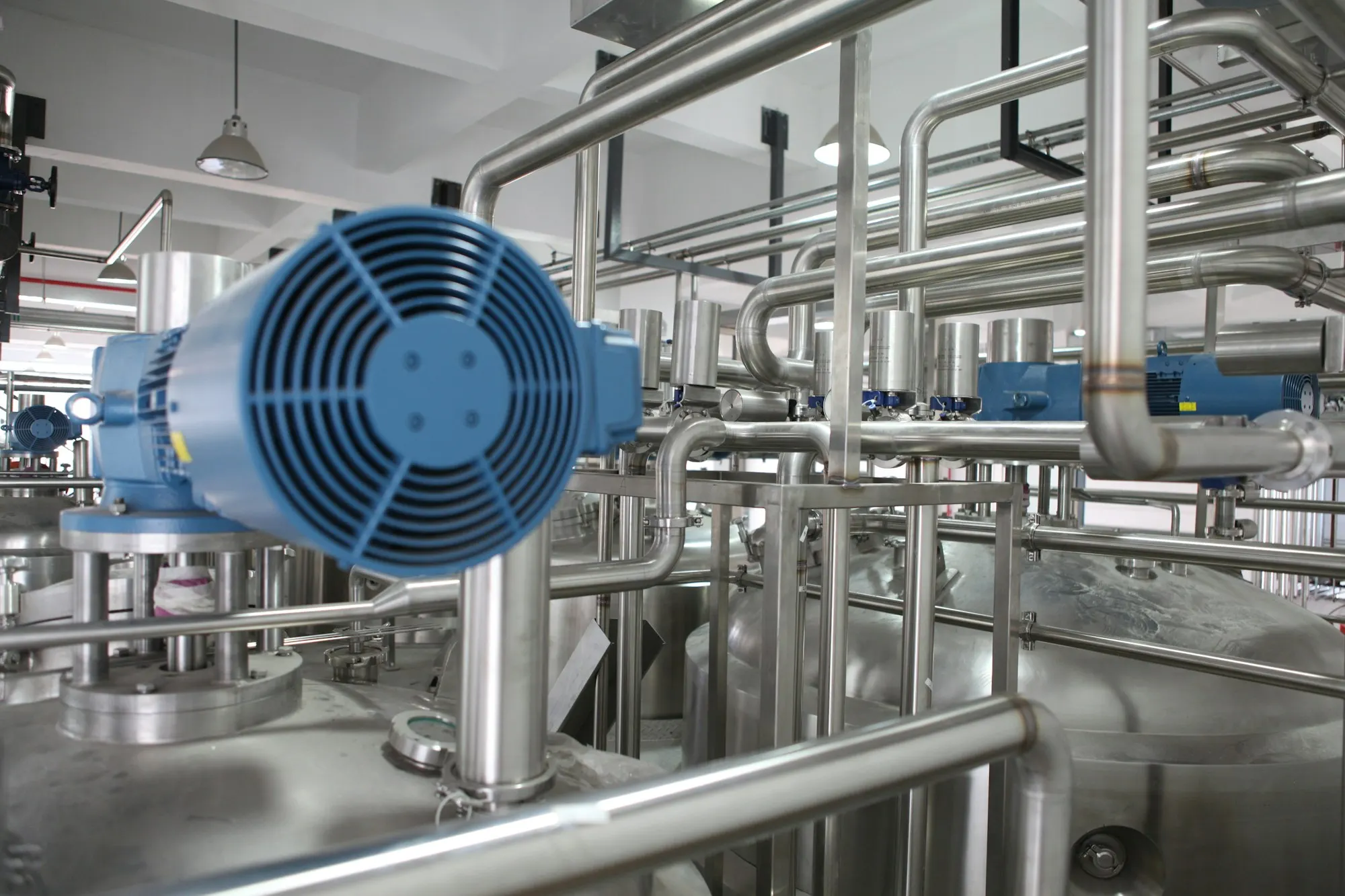 Process plant pump and piping